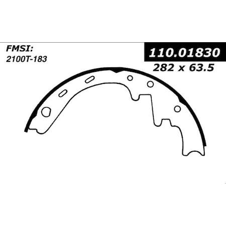 Centric Parts Centric Brake Shoes, 111.01830 111.01830